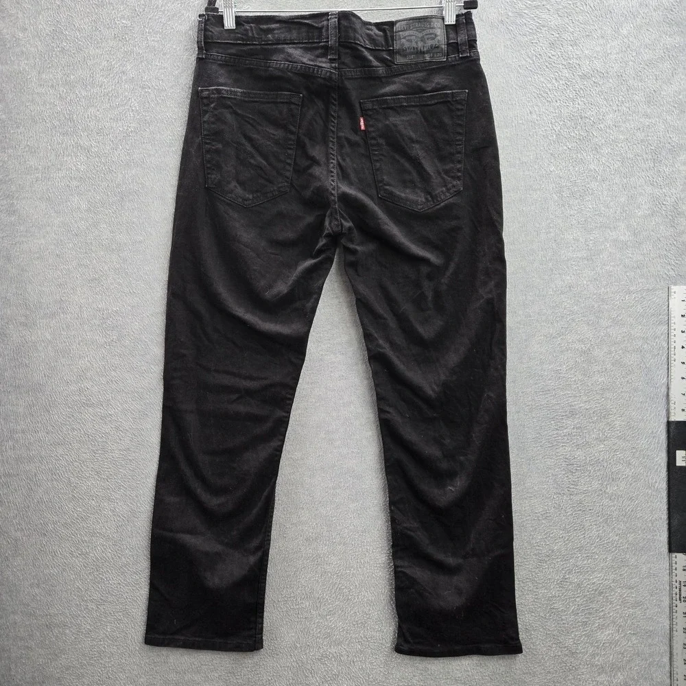 Levi's 514 Men Jeans 34X30 Black Denim Straight‎ Fit 29